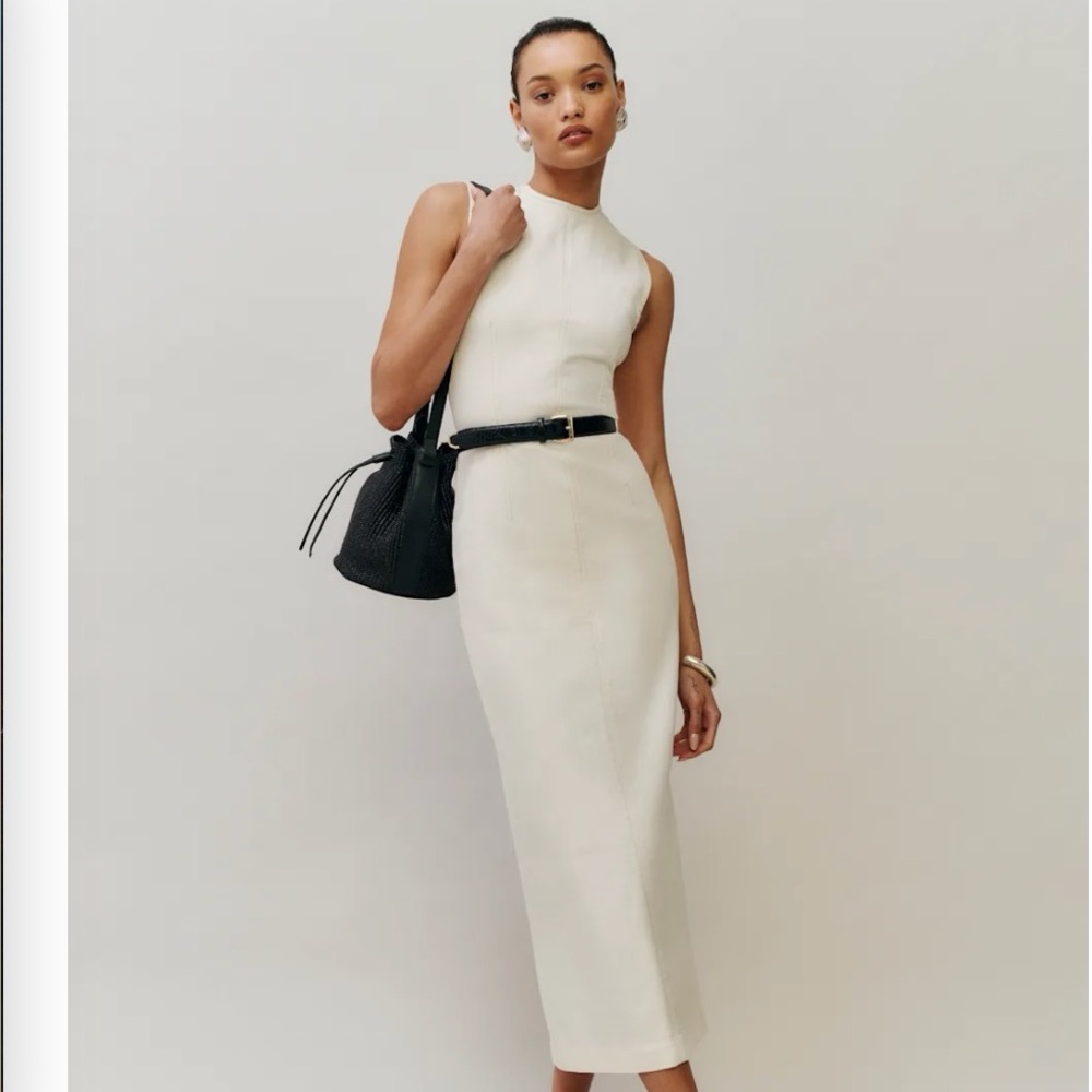 Reformation Kendi Denim Midi Dress